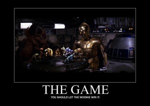 R2-D2 & Chewbacca playing chess